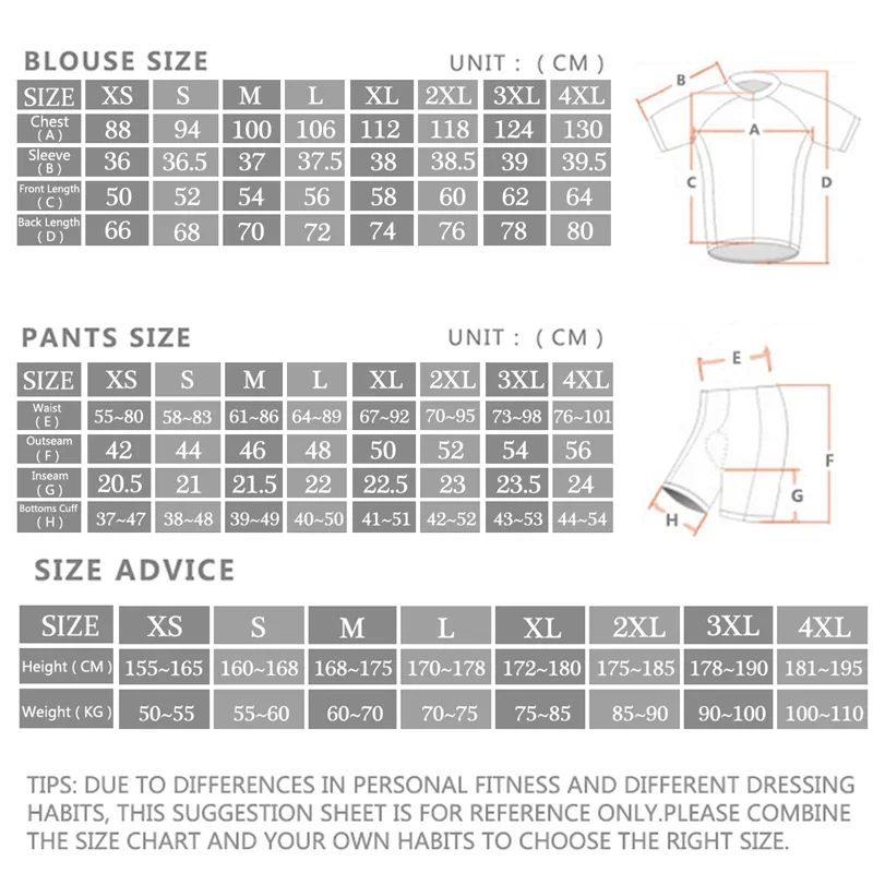 -Pro Zestaw koszulek kolarskic – Cycling Gear Jersey recenzja i cena